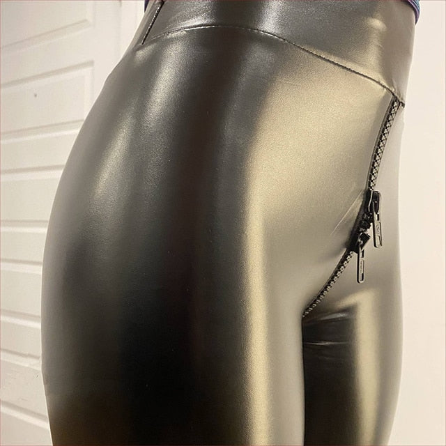 Women's Matte High-Waisted Pants