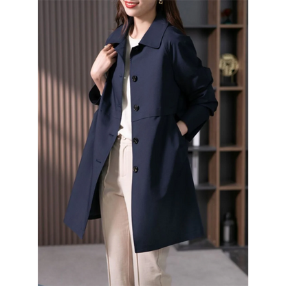Women's Trench Coat - Tailored Fit Mid-Thigh Length